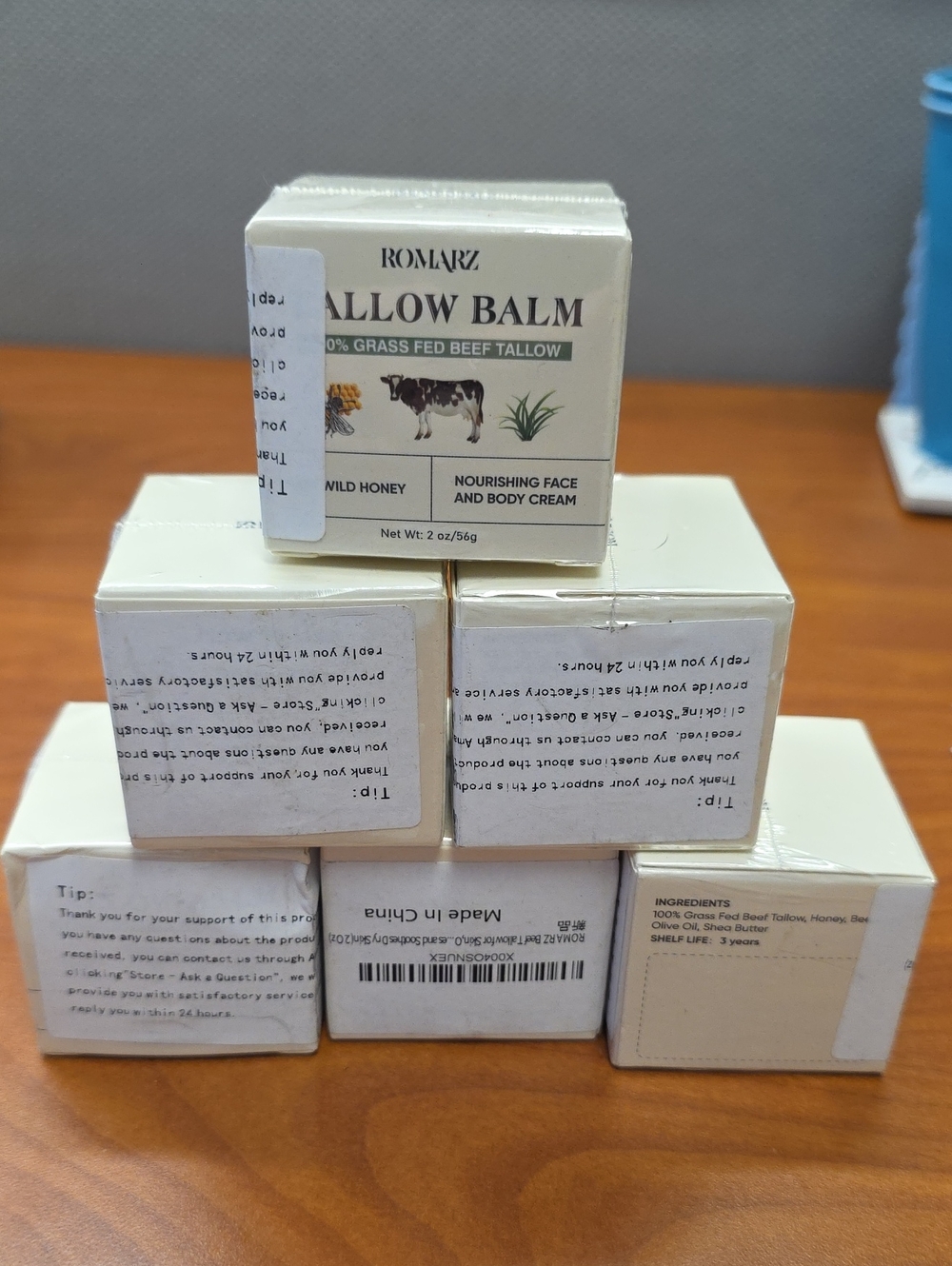 Tallow Balm Nourishing Face & Body Cream - Lot Of 6